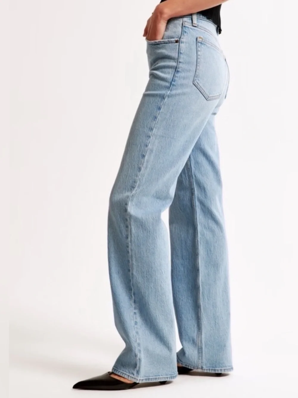 Abercrombie & Fitch 90s Relaxed Jean High Rise Curve Love - Picture 2 of 14